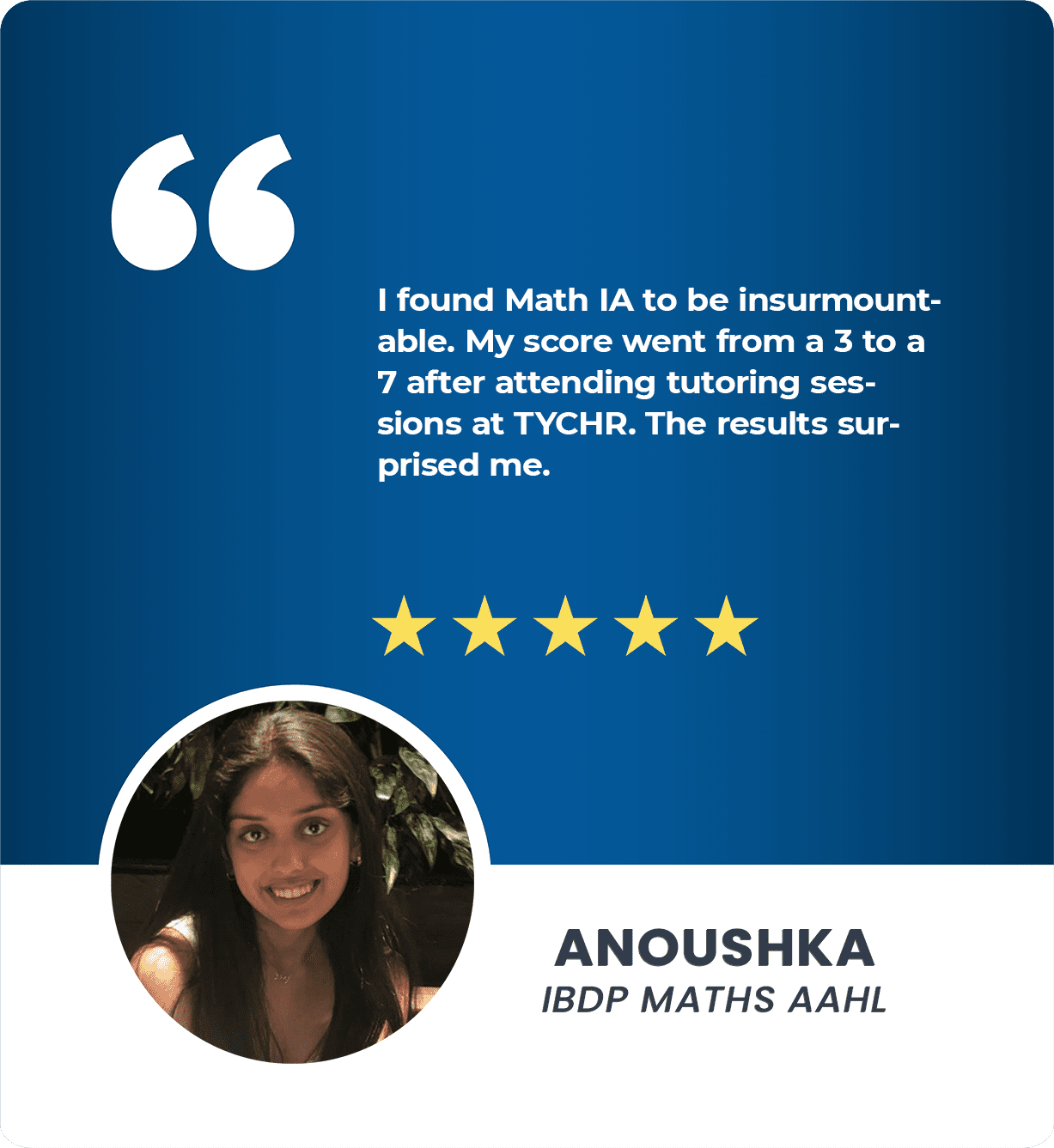 ANOUSHKA IBDP MATHS AAHL