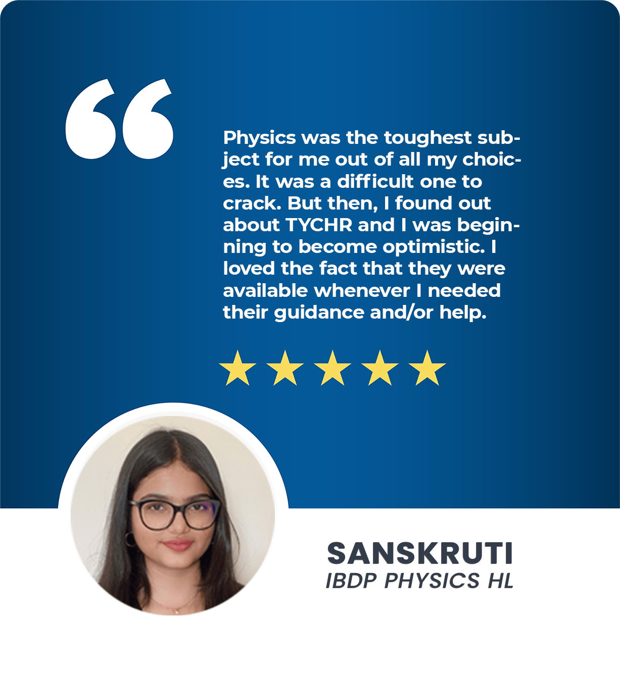 Sanskruti Odhe IB PHYSICS HL