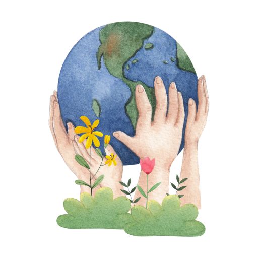 hands gently holding globe representing earth,tychr